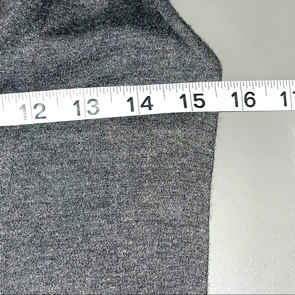 : Ann Taylor Wool Blend Cowl Neck Shift Dress – Dark Gray, Size 6 - Picture 10 of 11